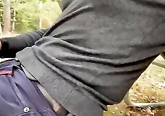 Pulling my Pecker on the Picnic table at the Park