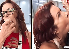 Serving Hot Pie To The Neighbor: Big Titted Redhead MILF Alexis Fawx and Scott Nails Part 2