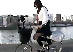 Japanese Women gets off on Bicycle Fucking Machine, Volume 1... :)
