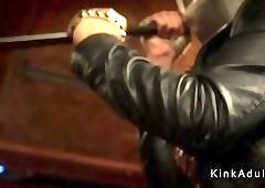 Huge boobs tranny anal bangs guy in her shop