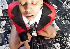 Lillith in Kakeguri Cosplay Taking Wang