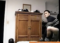 Amateur latin bloke blown by tattooed gay dilf