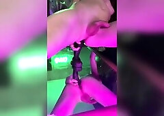 Cute trans rides large ebony ramrod