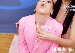 PremiumBukkake - Andrea swallows 46 huge cumshots - XXX Clip