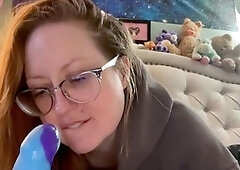Dildo sex toy, oral jobs