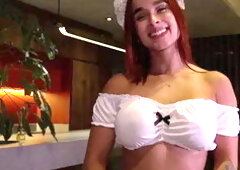 I made my LATINA maid SUCK and FUCK me to pay for her mistakes! - Abella olsen