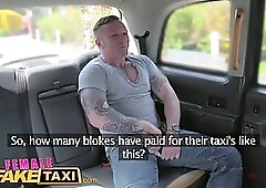 Super hot blonde likes working as a taxi driver and having casual sex with her clients