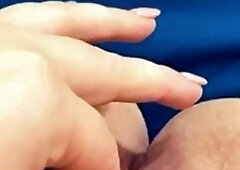 Close up funny cock jerking