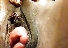 Ebony Prolapsing Pussy