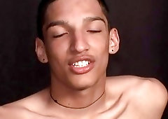 Light-skinned homie takes a 9 inch dark cock