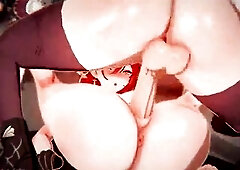 Himeko getting her twat plapped by Kafka's gock