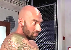 Inked plowed by big cock daddy