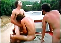 Three-way stop on the open road - The French Connection