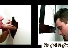 Horny straight dude goes to gloryhole