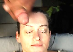 Biggest cum blast in my banging face