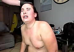 Coarse, hard fanal sexing, face spitting, and slapping whilst wearing latex gloves