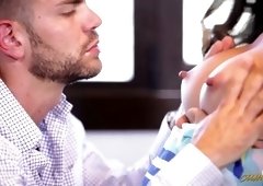 Smart secretary Frida Sante knows how to make a good deal with a partner