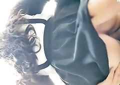 Visité a mi'miga y terminamos cogiendo mientras su novio la esperaba (creampie)