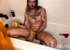 Smoking 420, gay feet, gay wet