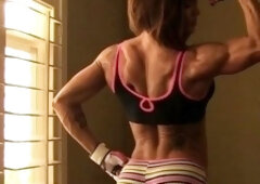 Milf shot fetish jerking muscle