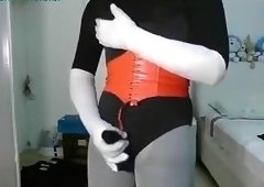 me and my mask wanking 2