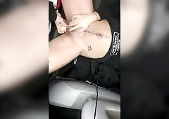 Jordan Green FTM GIANT Squirt On Sex Toy In Jeep