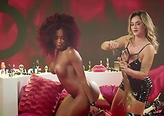 Hot Blonde Milf Teaches Bdsm And Lesbian Fetish To Big Titted Ebony