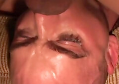 Bald Man Is Being Fucked Hard In His Small Throat