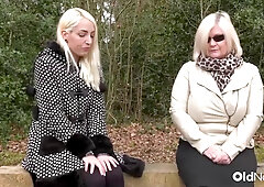 Busty Mature MILFs Pussy Licked by Blonde Lesbian