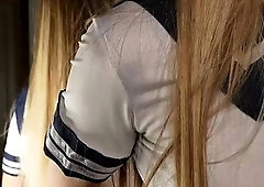 Mature teacher easily turned two blonde teens into lesbians