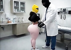 My small but hyper curvy angel with a giant booty twerks in taut pink leggings and a matching pink strap. Her heavy round butt cheeks bounce and stret