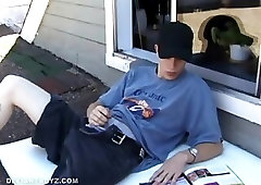 Shane Jacks Off On Roof