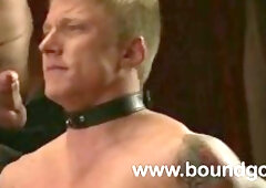 Phillip Aubrey sucking cock in bondage