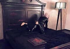 Raunchy Pear Butt mother I'd like to fuck wearing latex rubber fetish shiny garments.