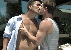 Falcon Studios: Eager to Help, Vance Undresses Lance