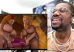 Large Breast Transgender Sif And Thrud Banging And Cumming Jointly Inside An Onahole