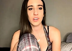 Sexy teen ebony solo toy masturbation