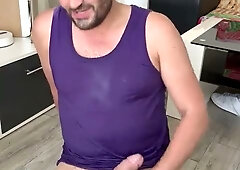 Piss soaked, I cum on my face