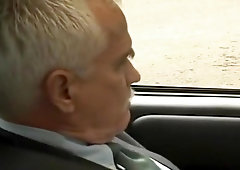 Michael jerks off in car