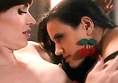 Superstar TS licks and fucks her busty bestfriends wet pussy