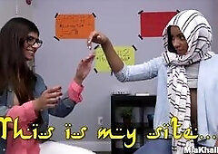 Busty Arab Pornstar Trains Her Muslim Friend How To Suck Cock