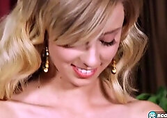 Blonde Haley Reed Lesbian Fingering