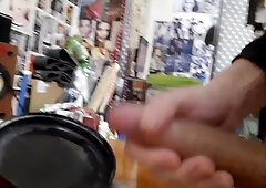 sizzling ginormous man-meat dude jizm close up