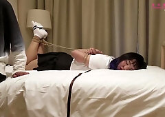 Chinese students 18+ First Bondage Lesson