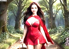 Little Red Riding Hood Hawt Cosplay Forest Sexy Twerking Squirting Indecent Talk Drool Ahegao - Small Princess AI 4K Dream