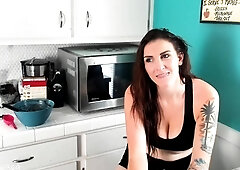 Cute curly brunette solo webcam masturbation