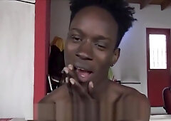 Straight Ebony Twink With Braces And From Jamaica Paid To Fuck Gay Filmmaker POV