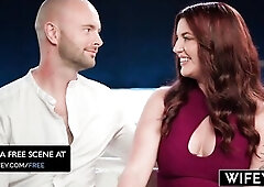 WIFEY Curvy Redheaded Hotwife Kayla Summers Gets Tag-Teamed In Front Of Hubby
