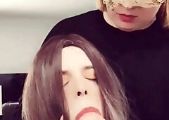 Mastix Fiona and Her cute sissy serf (phone footage)