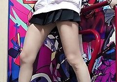 Cute teen anne solo anal masturbation